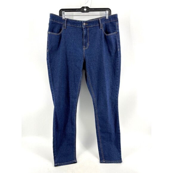 Old Navy Super Skinny Mid-Ris Women's Jeans Size 16 High Rise Stretch Straight - Picture 2 of 10